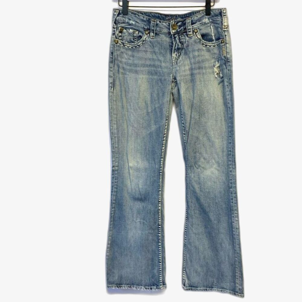 Silver Jeans Aiko Vintage Wash Bootcut Jeans 28x33